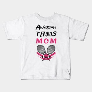 US Open Tennis Mom Racket and Ball Kids T-Shirt